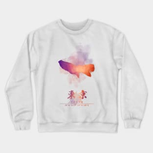 Tokyo, Japan Watercolor Map Art Crewneck Sweatshirt